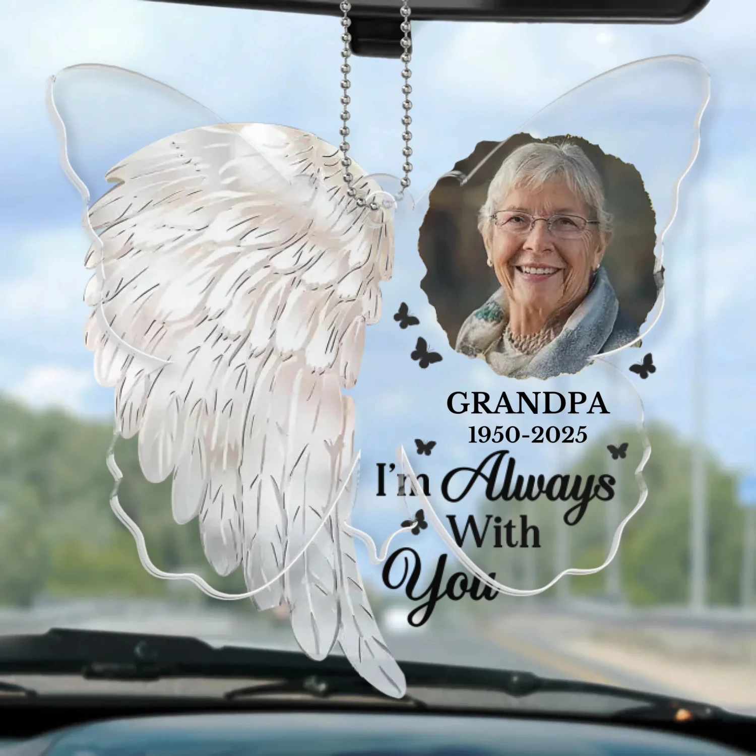 Custom Photo Still With You - Memorial Personalized Custom Car Ornament - Acrylic Custom Shaped - Sympathy Gift For Family Members 2 Custom Photo Still With You - Memorial Personalized Custom Car Ornament - Acrylic Custom Shaped - Sympathy Gift For Family Members - Image 2