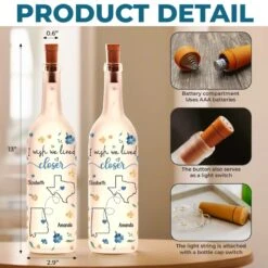 Wish You Were Here - Bestie Personalized Custom Bottle Lamp - Gift For Best Friends, BFF, Sisters -Pawfect House Store 6790596caa60e