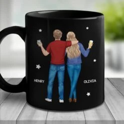 Proud To Call You My Sibling - Family Personalized Custom Black Mug - Gift For Family Members -Pawfect House Store 679059a4111a1