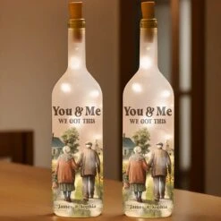You & Me Forever, We Got This - Couple Personalized Custom Bottle Lamp - Gift For Husband Wife, Anniversary 7 You & Me Forever, We Got This - Couple Personalized Custom Bottle Lamp - Gift For Husband Wife, Anniversary -Pawfect House Store 67905f83b372b