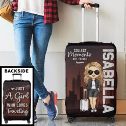 Chase What Makes Your Spirit Soar - Travel Personalized Custom Luggage Cover - Summer Vacation Gift, Gift For Adventure Travel Lovers -Pawfect House Store 6790693955b8e