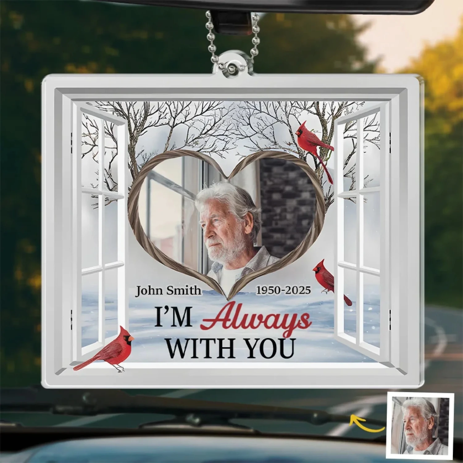 Custom Photo Memories Keep Us Together - Memorial Personalized Custom Car Ornament - Acrylic Custom Shaped - Sympathy Gift For Family Members 1 Custom Photo Memories Keep Us Together - Memorial Personalized Custom Car Ornament - Acrylic Custom Shaped - Sympathy Gift For Family Members