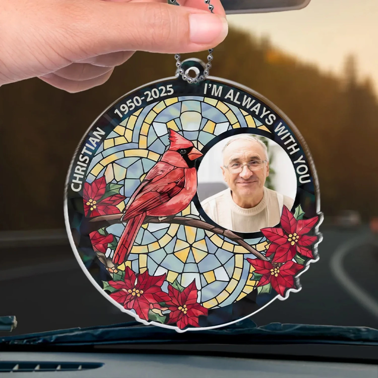 Custom Photo Time May Pass, But Love Remains - Memorial Personalized Custom Car Ornament - Acrylic Custom Shaped - Sympathy Gift For Family Members 4 Custom Photo Time May Pass, But Love Remains - Memorial Personalized Custom Car Ornament - Acrylic Custom Shaped - Sympathy Gift For Family Members - Image 4