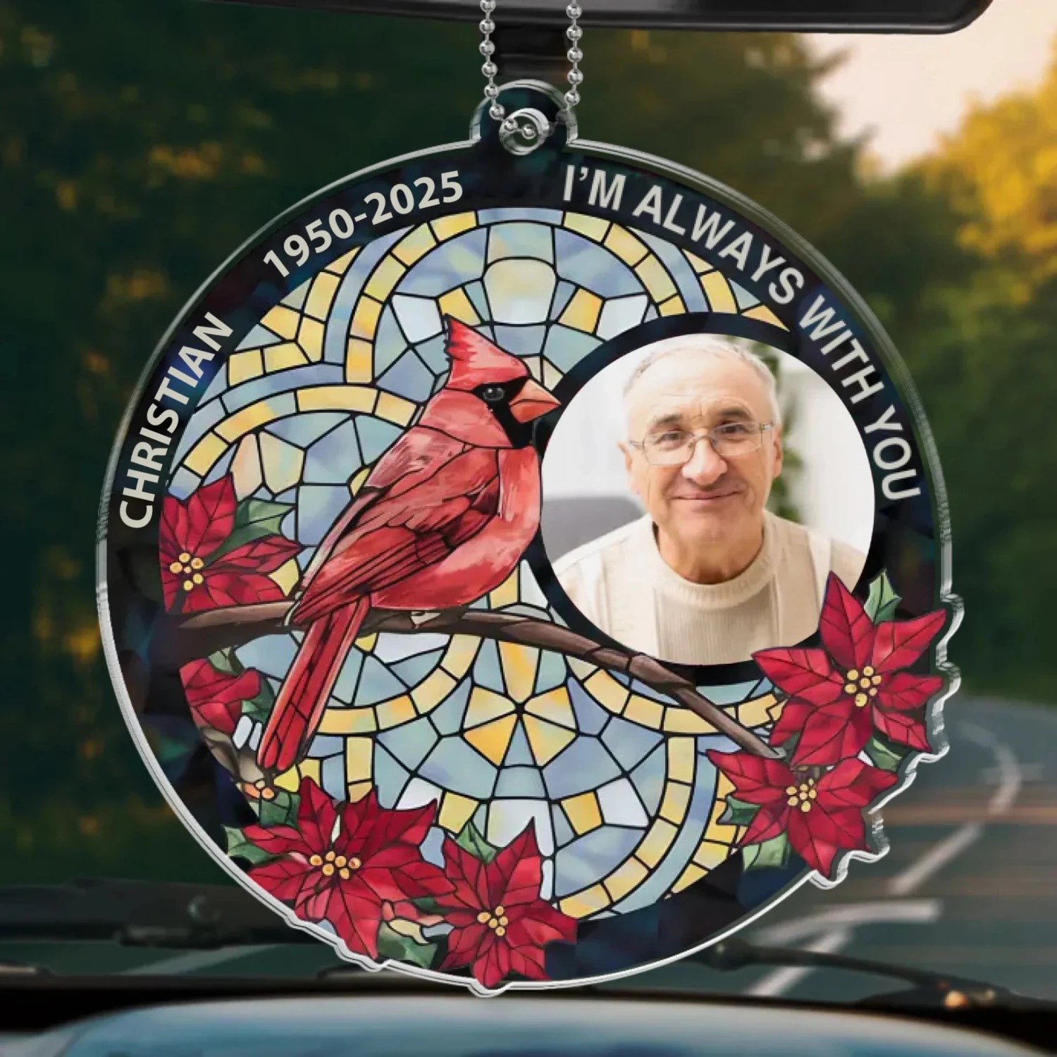 Custom Photo Time May Pass, But Love Remains - Memorial Personalized Custom Car Ornament - Acrylic Custom Shaped - Sympathy Gift For Family Members 2 Custom Photo Time May Pass, But Love Remains - Memorial Personalized Custom Car Ornament - Acrylic Custom Shaped - Sympathy Gift For Family Members - Image 2