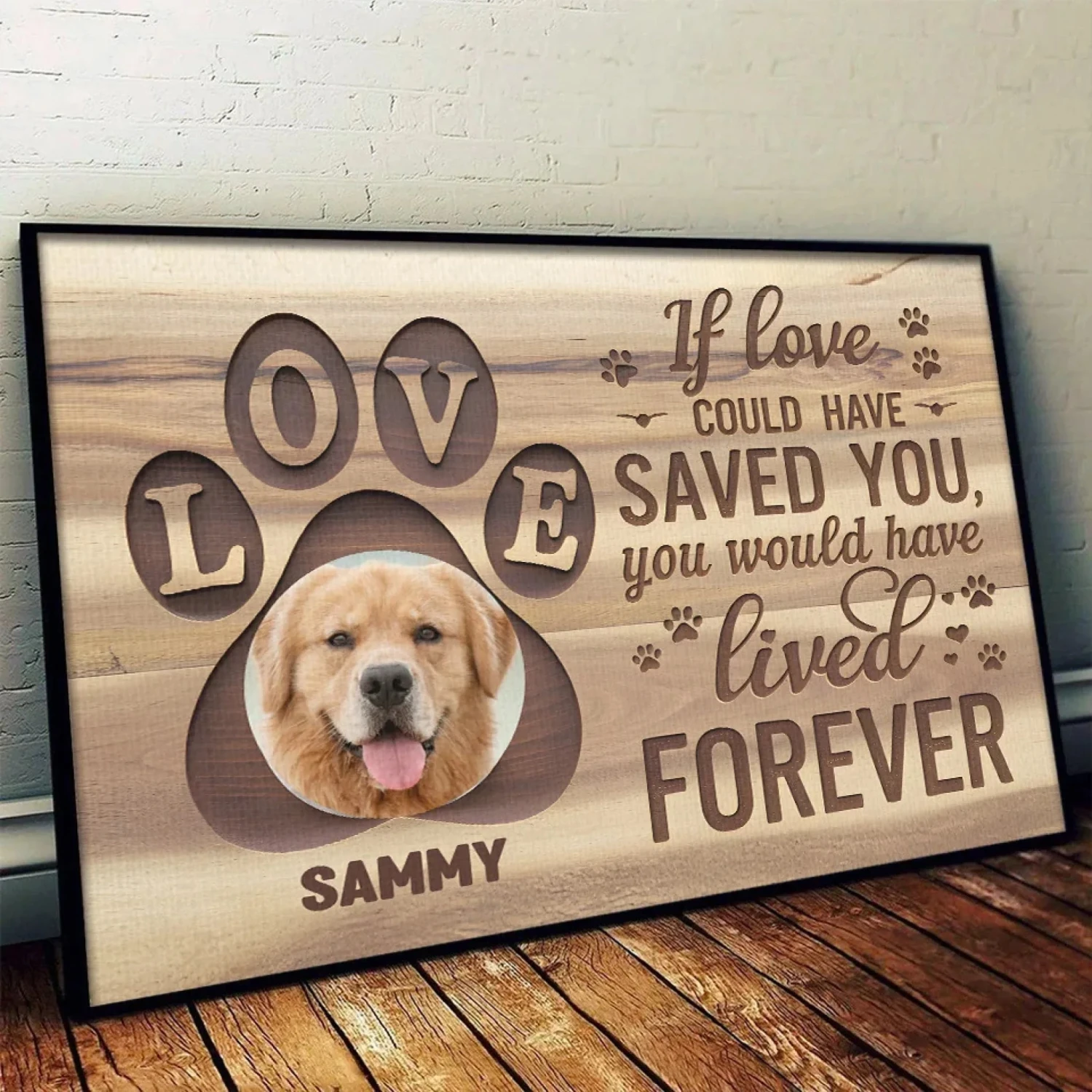 Custom Photo No Longer By My Side, But Always In My Soul - Memorial Personalized Custom Horizontal Poster - Sympathy Gift For Pet Owners, Pet Lovers 4 Custom Photo No Longer By My Side, But Always In My Soul - Memorial Personalized Custom Horizontal Poster - Sympathy Gift For Pet Owners, Pet Lovers - Image 4