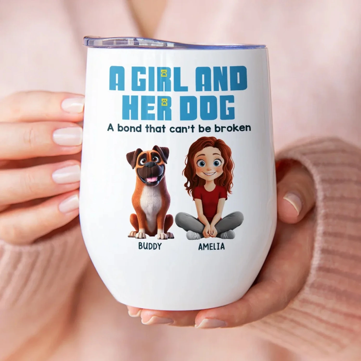 My Best Friend Has Four Paws - Dog Personalized Custom Wine Tumbler - Gift For Pet Owners, Pet Lovers 1 My Best Friend Has Four Paws - Dog Personalized Custom Wine Tumbler - Gift For Pet Owners, Pet Lovers