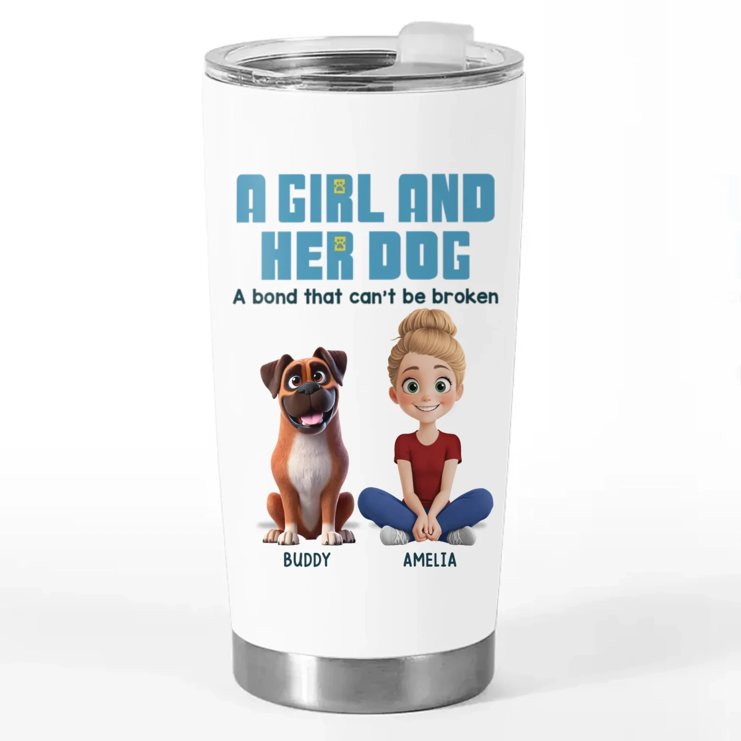 My Best Friend Has Four Paws - Dog Personalized Custom Wine Tumbler - Gift For Pet Owners, Pet Lovers 3 My Best Friend Has Four Paws - Dog Personalized Custom Wine Tumbler - Gift For Pet Owners, Pet Lovers - Image 3