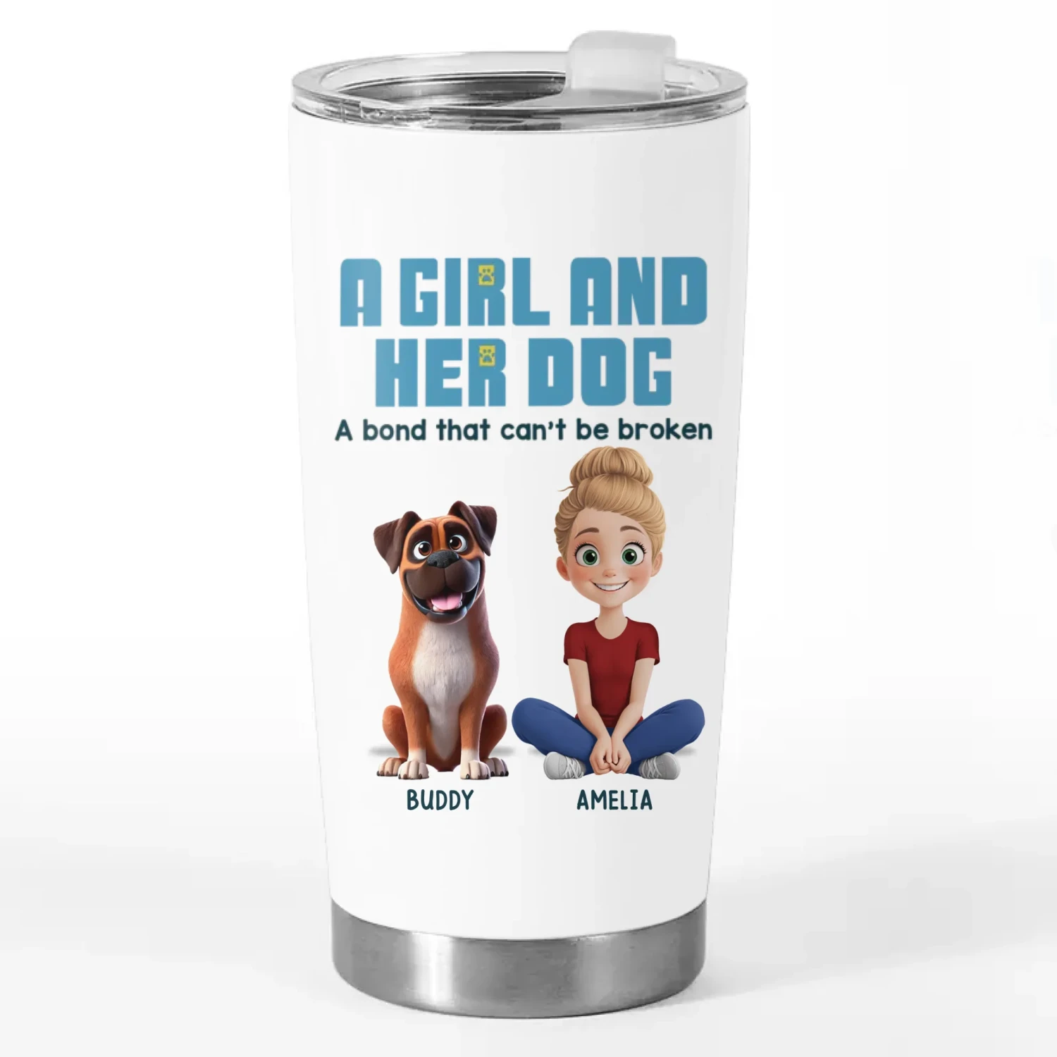 My Best Friend Has Four Paws - Dog Personalized Custom Wine Tumbler - Gift For Pet Owners, Pet Lovers 4 My Best Friend Has Four Paws - Dog Personalized Custom Wine Tumbler - Gift For Pet Owners, Pet Lovers - Image 4