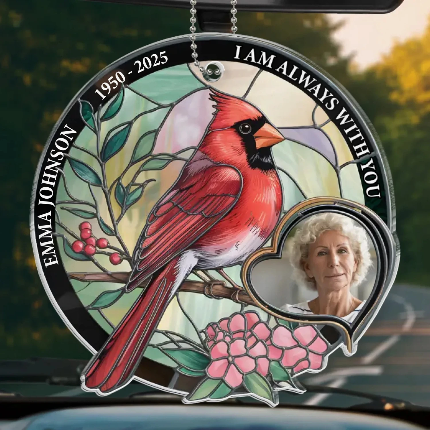 Custom Photo In Our Hearts, You Are Always Near - Memorial Personalized Custom Car Ornament - Acrylic Custom Shaped - Sympathy Gift For Family Members 2 Custom Photo In Our Hearts, You Are Always Near - Memorial Personalized Custom Car Ornament - Acrylic Custom Shaped - Sympathy Gift For Family Members - Image 2