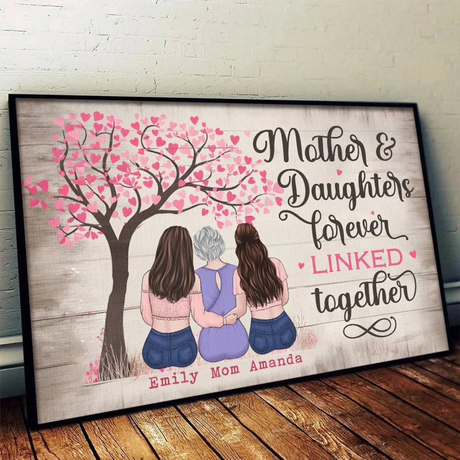 A Timeless Bond Of Love And Care - Family Personalized Custom Horizontal Poster - Gift For Mom 4 A Timeless Bond Of Love And Care - Family Personalized Custom Horizontal Poster - Gift For Mom - Image 4