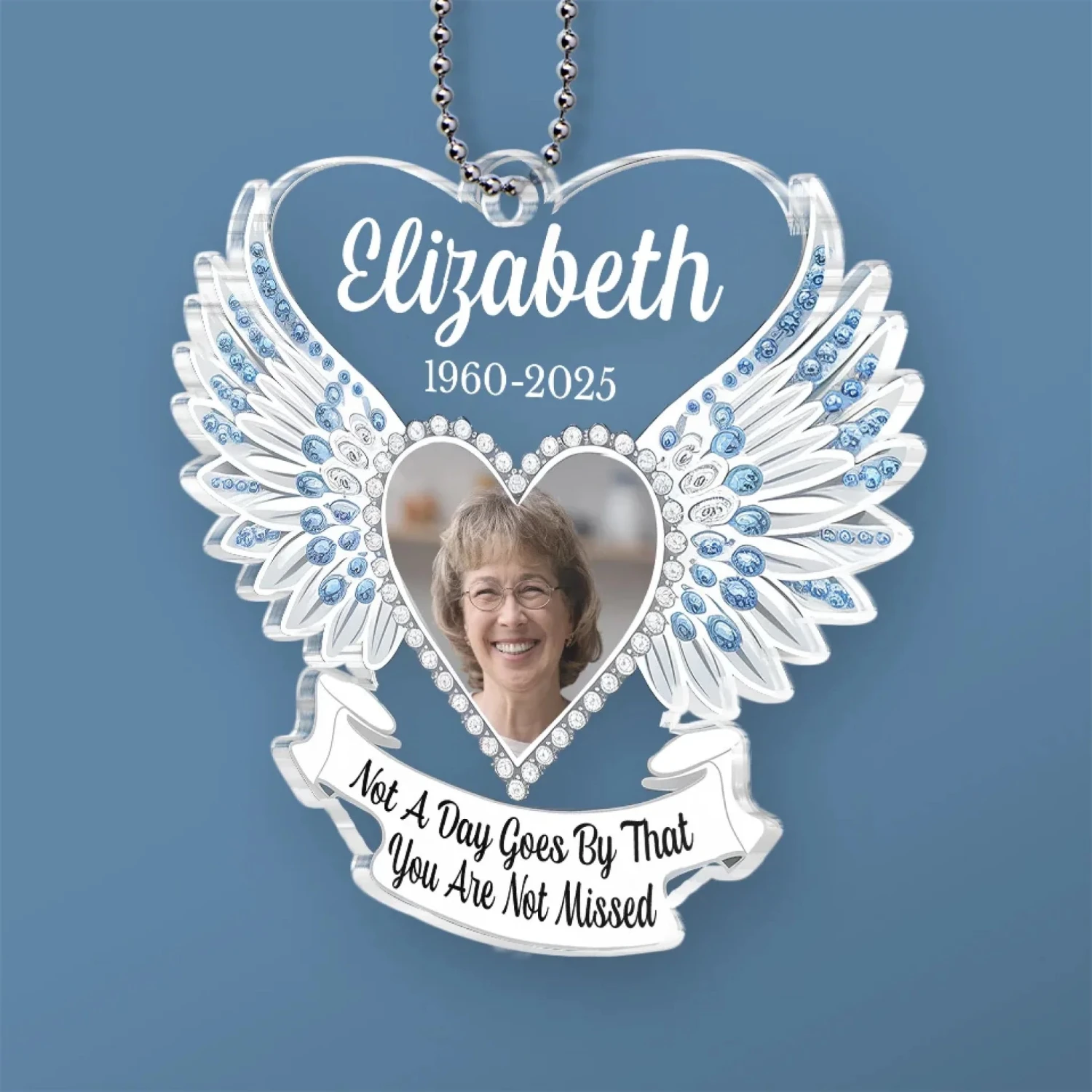 Custom Photo Miss You Everyday - Memorial Personalized Custom Car Ornament - Acrylic Custom Shaped - Sympathy Gift For Family Members 3 Custom Photo Miss You Everyday - Memorial Personalized Custom Car Ornament - Acrylic Custom Shaped - Sympathy Gift For Family Members - Image 3