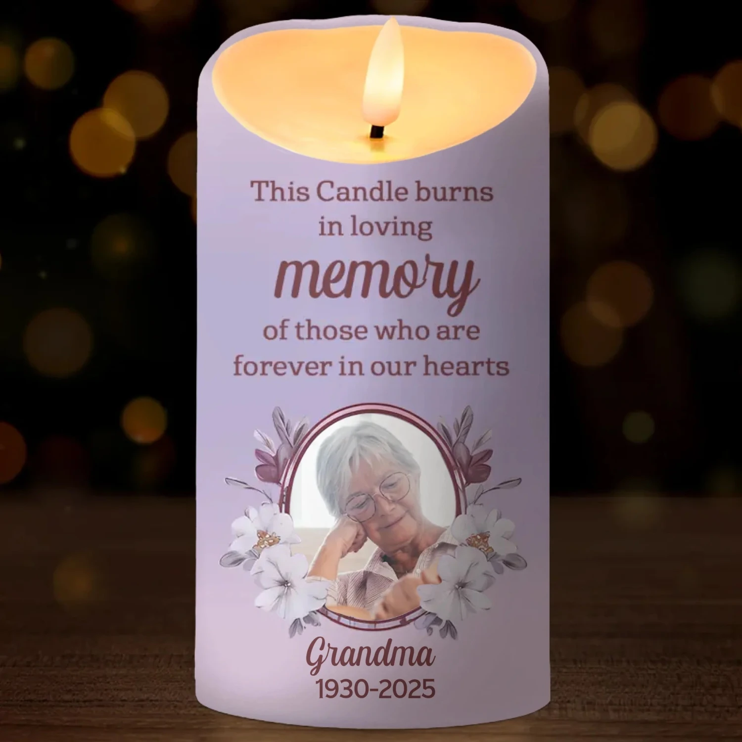 Custom Photo This Candle Is A Reminder Of Our Love - Memorial Personalized Custom LED Candle - Sympathy Gift For Family Members 2 Custom Photo This Candle Is A Reminder Of Our Love - Memorial Personalized Custom LED Candle - Sympathy Gift For Family Members - Image 2