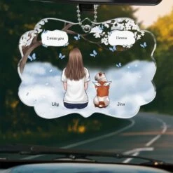 Celebrate The Bond That Never Fades - Memorial Personalized Custom Car Ornament - Acrylic Custom Shaped - Sympathy Gift For Pet Owners, Pet Lovers