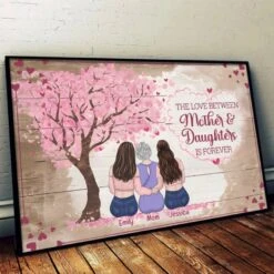 Linked By Love, Forever And Always - Family Personalized Custom Horizontal Poster - Gift For Mom 9 Linked By Love, Forever And Always - Family Personalized Custom Horizontal Poster - Gift For Mom -Pawfect House Store 6790bca596233