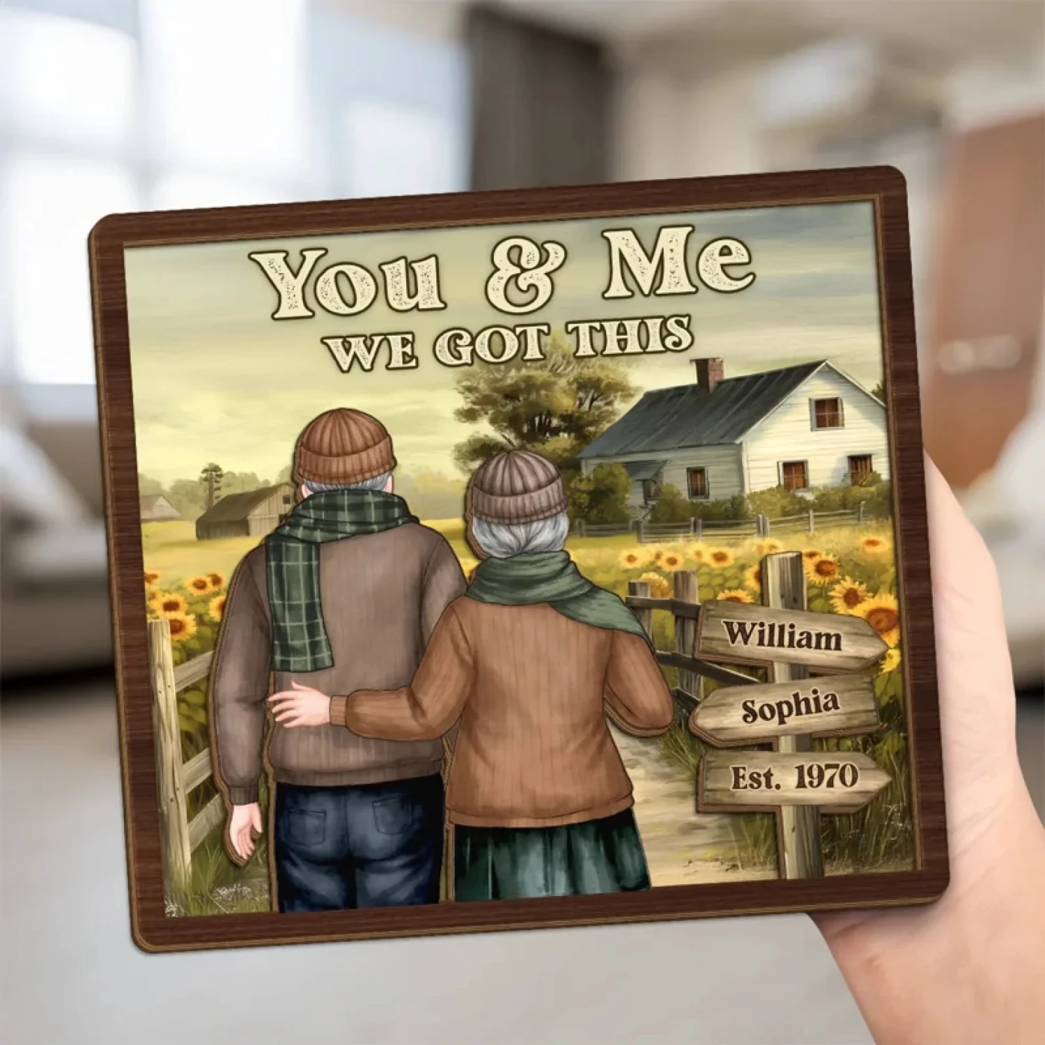 No Matter What, It’s Always You & Me - Couple Personalized Custom 2-Layered Wooden Plaque With Stand - Gift For Husband Wife, Anniversary 5 No Matter What, It’s Always You & Me - Couple Personalized Custom 2-Layered Wooden Plaque With Stand - Gift For Husband Wife, Anniversary - Image 5