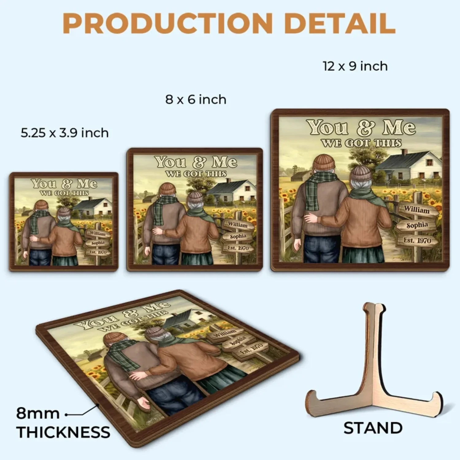 No Matter What, It’s Always You & Me - Couple Personalized Custom 2-Layered Wooden Plaque With Stand - Gift For Husband Wife, Anniversary 6 No Matter What, It’s Always You & Me - Couple Personalized Custom 2-Layered Wooden Plaque With Stand - Gift For Husband Wife, Anniversary - Image 6