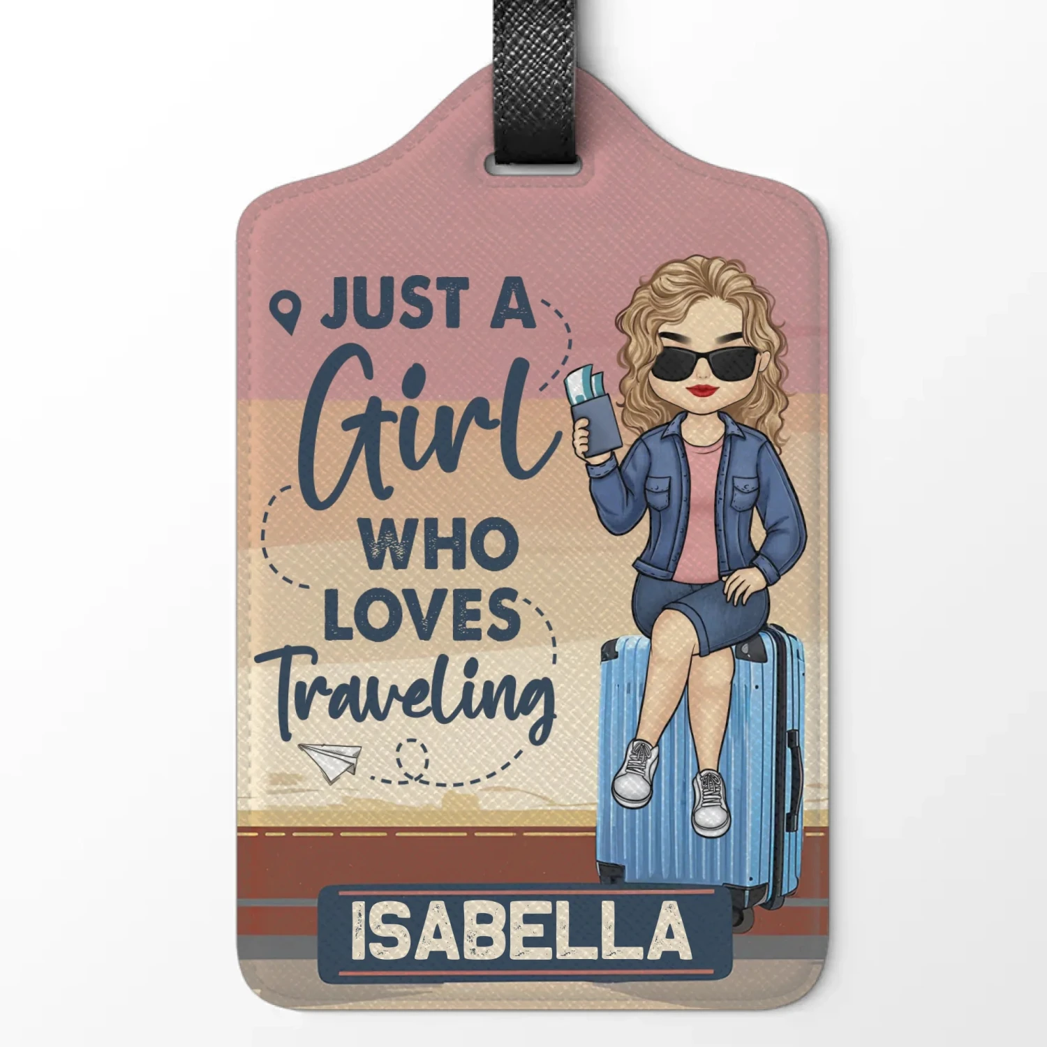 A Fun Way To Keep Your Luggage Identifiable - Travel Personalized Custom Luggage Tag - Holiday Vacation Gift, Gift For Adventure Travel Lovers 2 A Fun Way To Keep Your Luggage Identifiable - Travel Personalized Custom Luggage Tag - Holiday Vacation Gift, Gift For Adventure Travel Lovers - Image 2