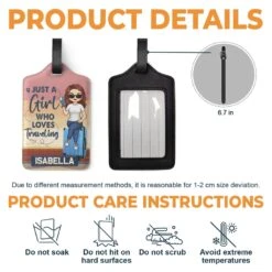 A Fun Way To Keep Your Luggage Identifiable - Travel Personalized Custom Luggage Tag - Holiday Vacation Gift, Gift For Adventure Travel Lovers 8 A Fun Way To Keep Your Luggage Identifiable - Travel Personalized Custom Luggage Tag - Holiday Vacation Gift, Gift For Adventure Travel Lovers -Pawfect House Store 6790dc3e4b93e