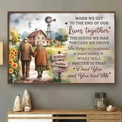 Together, We Age Like Fine Wine - Couple Personalized Custom Horizontal Poster - Gift For Husband Wife, Anniversary -Pawfect House Store 679108e3042dd