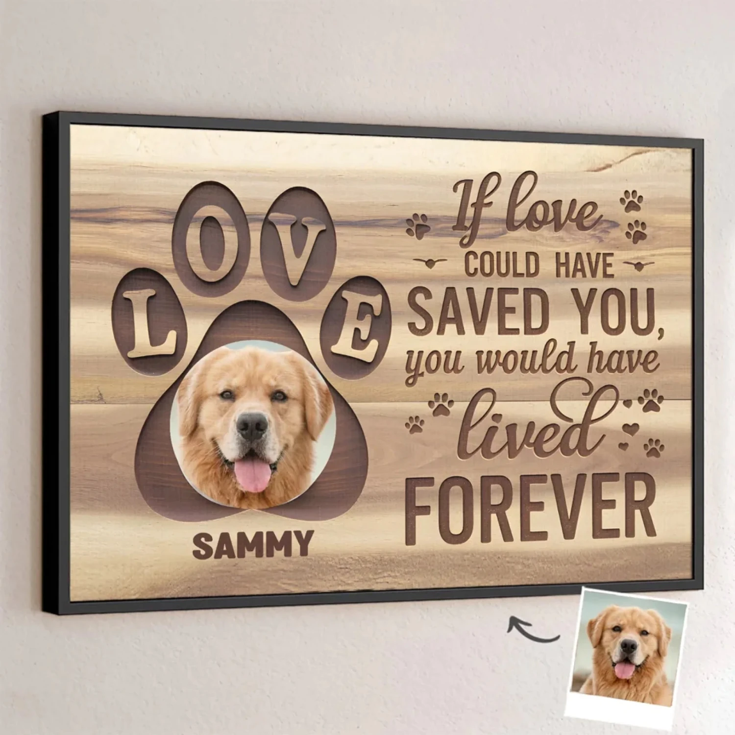 Custom Photo No Longer By My Side, But Always In My Soul - Memorial Personalized Custom Horizontal Poster - Sympathy Gift For Pet Owners, Pet Lovers 1 Custom Photo No Longer By My Side, But Always In My Soul - Memorial Personalized Custom Horizontal Poster - Sympathy Gift For Pet Owners, Pet Lovers