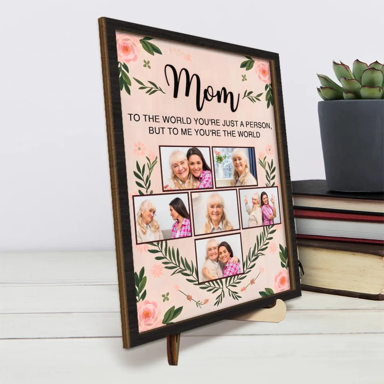 Custom Photo You Are My Heart, My Strength, My Everything - Family Personalized Custom 2-Layered Wooden Plaque With Stand - Gift For Mom, Daughter 4 Custom Photo You Are My Heart, My Strength, My Everything - Family Personalized Custom 2-Layered Wooden Plaque With Stand - Gift For Mom, Daughter - Image 4