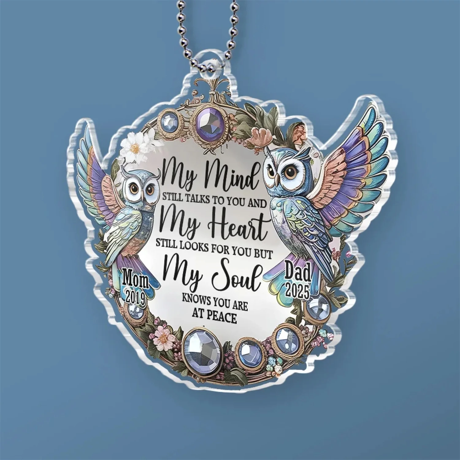 Cherished Memories Live Forever - Memorial Personalized Custom Car Ornament - Acrylic Custom Shaped - Sympathy Gift For Family Members 3 Cherished Memories Live Forever - Memorial Personalized Custom Car Ornament - Acrylic Custom Shaped - Sympathy Gift For Family Members - Image 3