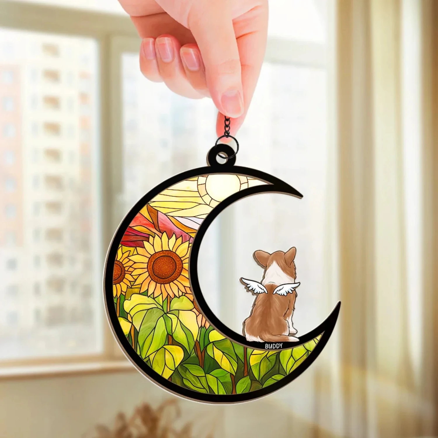Every Woof, Wag, And Purr Will Be Missed - Memorial Personalized Window Hanging Suncatcher Ornament - Sympathy Gift For Pet Owners, Pet Lovers 3 Every Woof, Wag, And Purr Will Be Missed - Memorial Personalized Window Hanging Suncatcher Ornament - Sympathy Gift For Pet Owners, Pet Lovers - Image 3