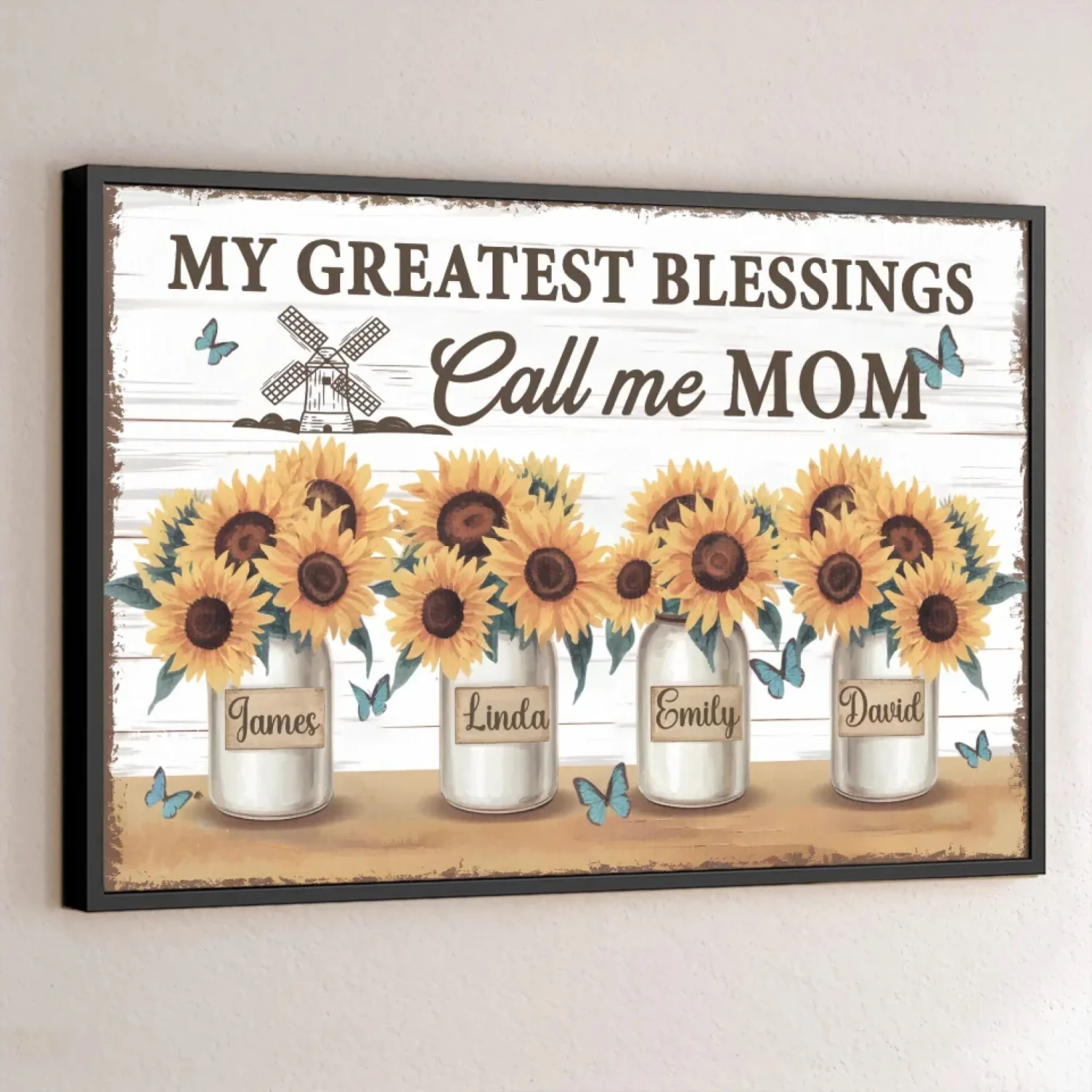 In Grandma’s Garden, Love Grows Wild And Free - Family Personalized Custom Horizontal Poster - Gift For Mom, Grandma 1 In Grandma’s Garden, Love Grows Wild And Free - Family Personalized Custom Horizontal Poster - Gift For Mom, Grandma