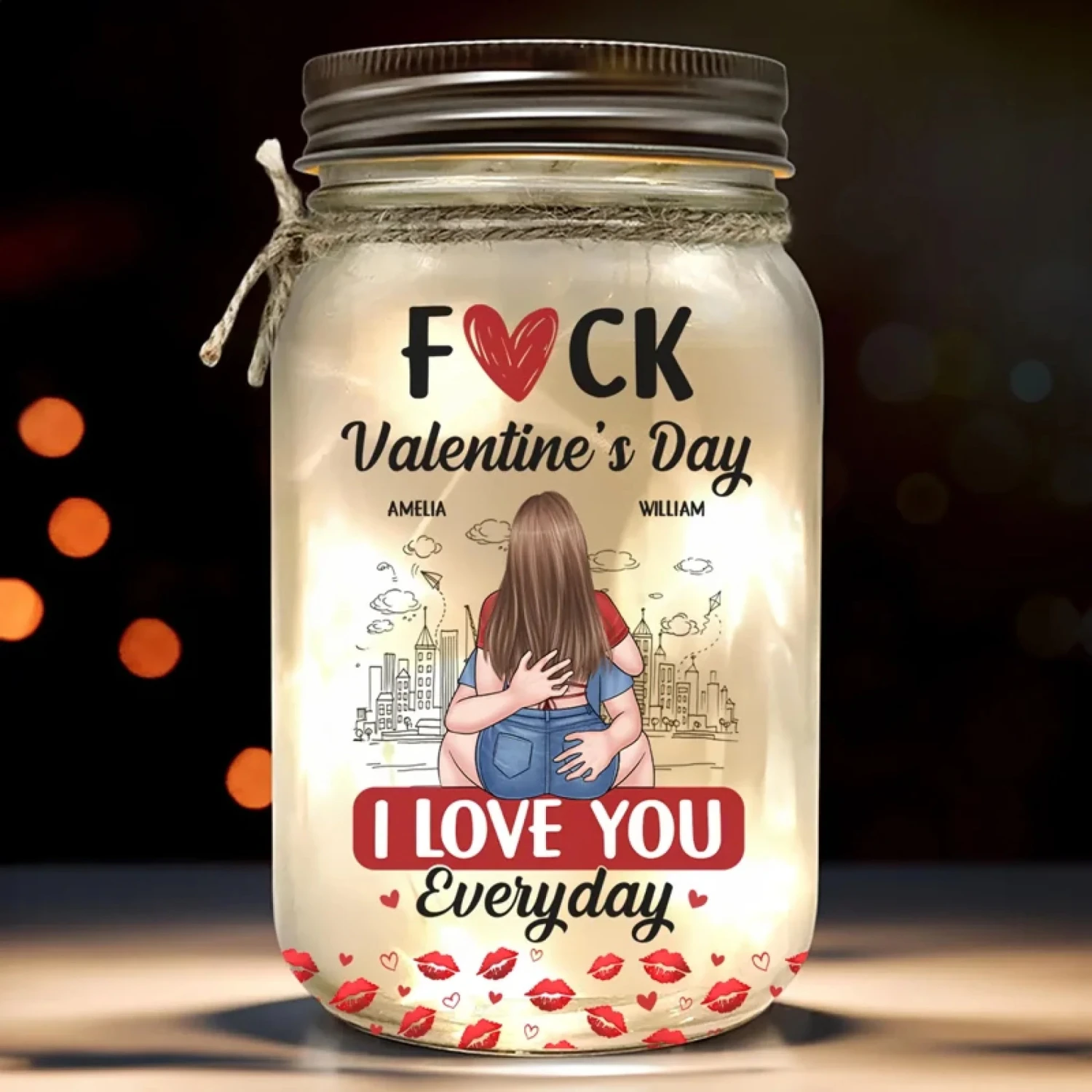 Love Is Sweet, But You’re Spicy Too - Couple Personalized Custom Mason Jar Light - Valentine Gift For Husband Wife, Anniversary 1 Love Is Sweet, But You’re Spicy Too - Couple Personalized Custom Mason Jar Light - Valentine Gift For Husband Wife, Anniversary