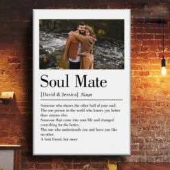 Custom Photo Soul Mate Came Into Your Life And Changed Everything For The Better - Couple Personalized Custom Vertical Poster - Gift For Husband Wife, Anniversary 11 Custom Photo Soul Mate Came Into Your Life And Changed Everything For The Better - Couple Personalized Custom Vertical Poster - Gift For Husband Wife, Anniversary -Pawfect House Store 6791c316ba15f