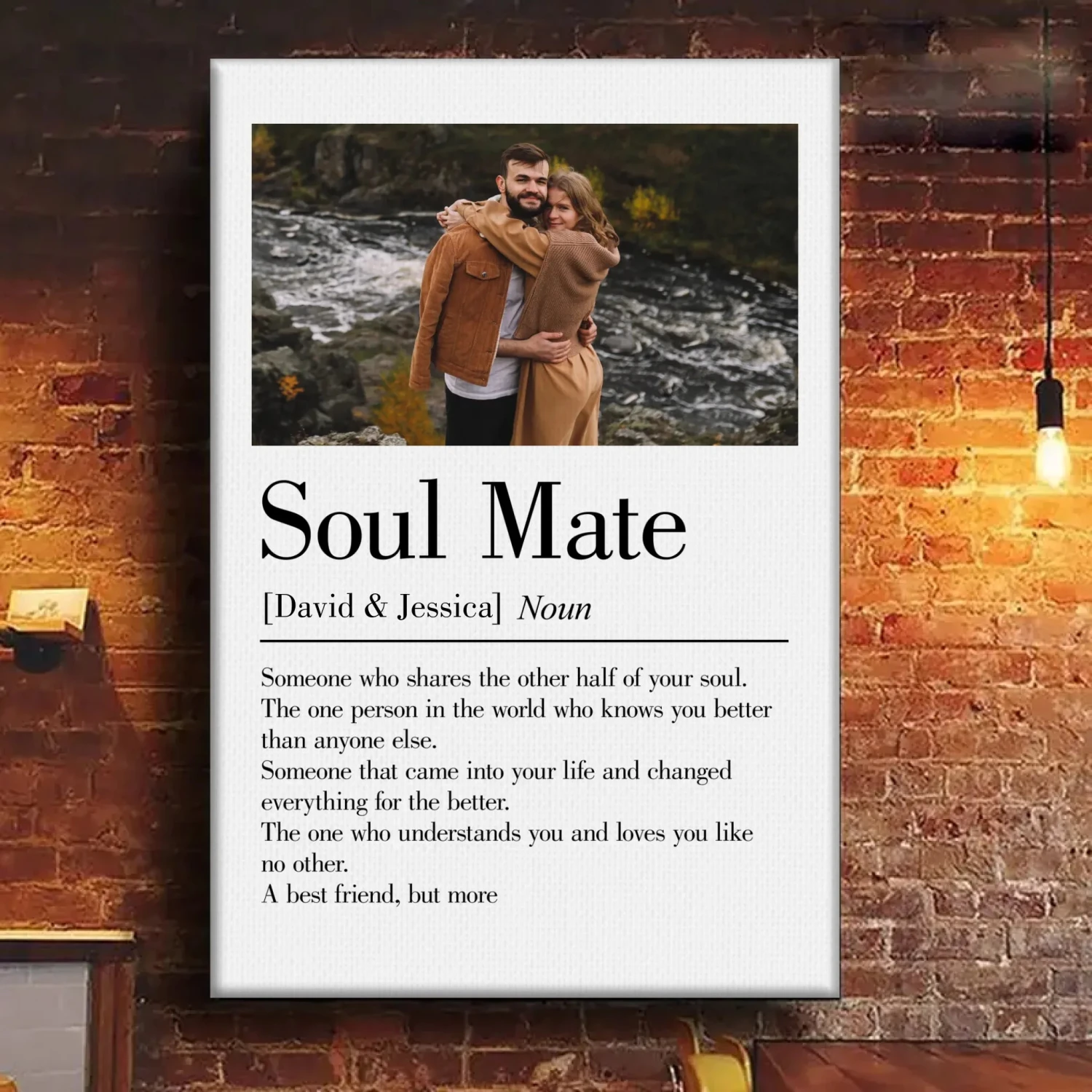 Custom Photo Soul Mate Came Into Your Life And Changed Everything For The Better - Couple Personalized Custom Vertical Poster - Gift For Husband Wife, Anniversary 6 Custom Photo Soul Mate Came Into Your Life And Changed Everything For The Better - Couple Personalized Custom Vertical Poster - Gift For Husband Wife, Anniversary - Image 6