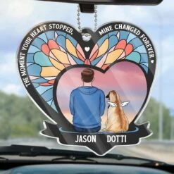 A Loyal Friend, A Gentle Soul - Memorial Personalized Custom Car Ornament - Acrylic Custom Shaped - Sympathy Gift For Pet Owners, Pet Lovers
