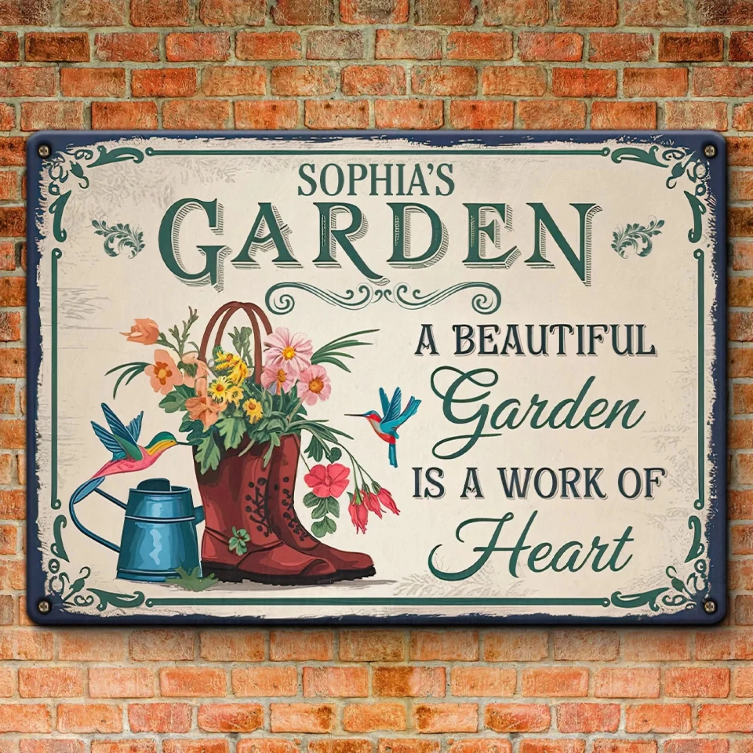 Where Flowers Bloom, So Does Hope - Family Personalized Custom Home Decor Metal Sign - Gift For Yourself, Best Friends, Siblings, Family Members 3 Where Flowers Bloom, So Does Hope - Family Personalized Custom Home Decor Metal Sign - Gift For Yourself, Best Friends, Siblings, Family Members - Image 3
