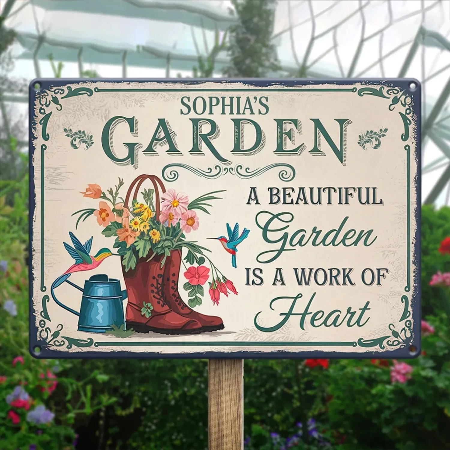 Where Flowers Bloom, So Does Hope - Family Personalized Custom Home Decor Metal Sign - Gift For Yourself, Best Friends, Siblings, Family Members 4 Where Flowers Bloom, So Does Hope - Family Personalized Custom Home Decor Metal Sign - Gift For Yourself, Best Friends, Siblings, Family Members - Image 4