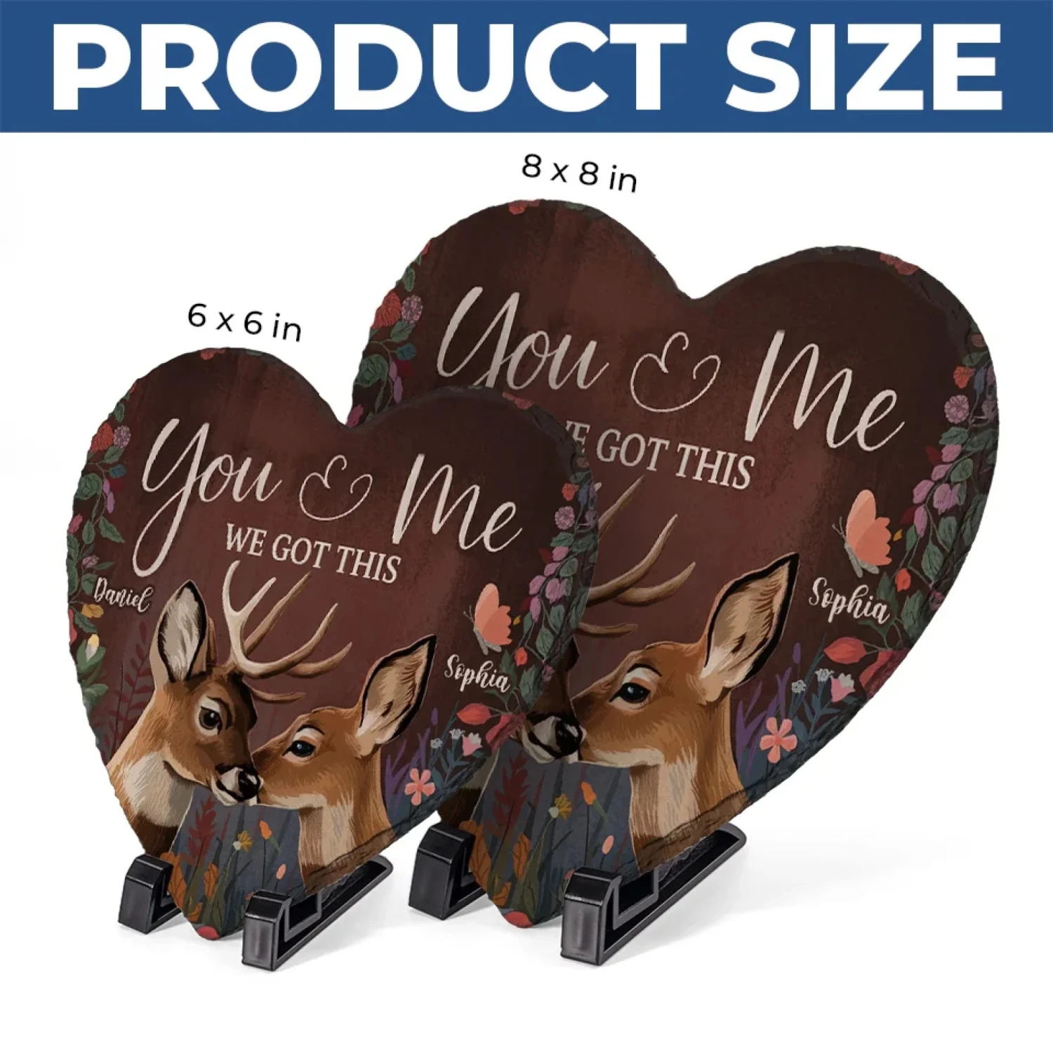 Together, We Are Nature’s Perfect Pair - Couple Personalized Custom Heart Shaped Stone With Stand - Gift For Husband Wife, Anniversary 5 Together, We Are Nature’s Perfect Pair - Couple Personalized Custom Heart Shaped Stone With Stand - Gift For Husband Wife, Anniversary - Image 5