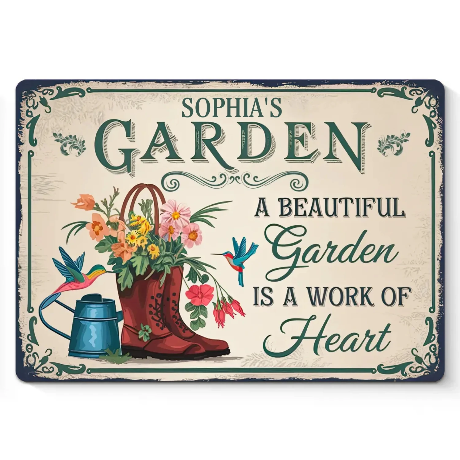 Where Flowers Bloom, So Does Hope - Family Personalized Custom Home Decor Metal Sign - Gift For Yourself, Best Friends, Siblings, Family Members 2 Where Flowers Bloom, So Does Hope - Family Personalized Custom Home Decor Metal Sign - Gift For Yourself, Best Friends, Siblings, Family Members - Image 2