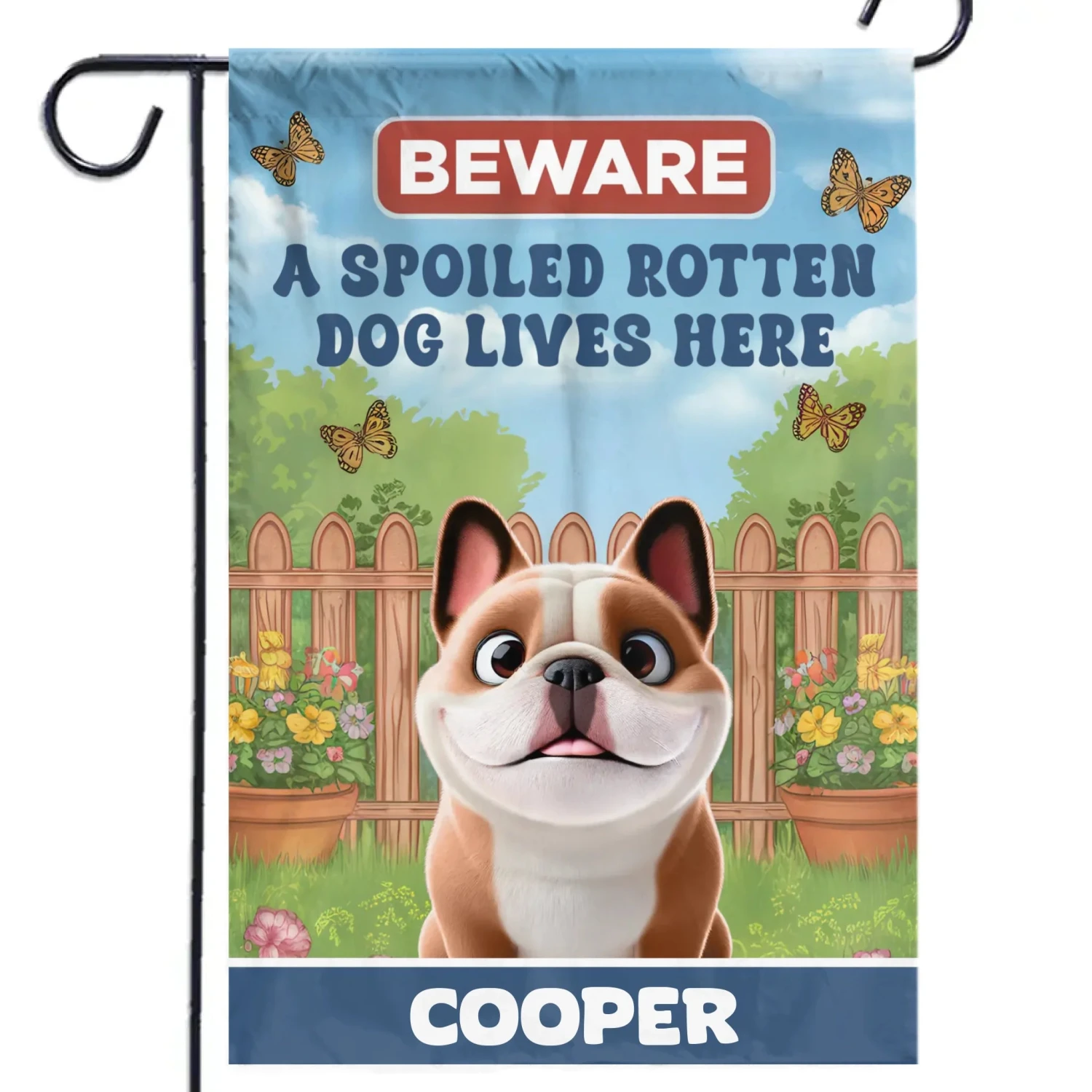 Growing Memories, One Wag And Bloom At A Time - Dog Personalized Custom Flag - Gift For Pet Owners, Pet Lovers 2 Growing Memories, One Wag And Bloom At A Time - Dog Personalized Custom Flag - Gift For Pet Owners, Pet Lovers - Image 2