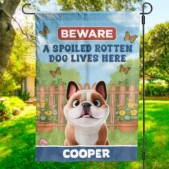 Growing Memories, One Wag And Bloom At A Time - Dog Personalized Custom Flag - Gift For Pet Owners, Pet Lovers