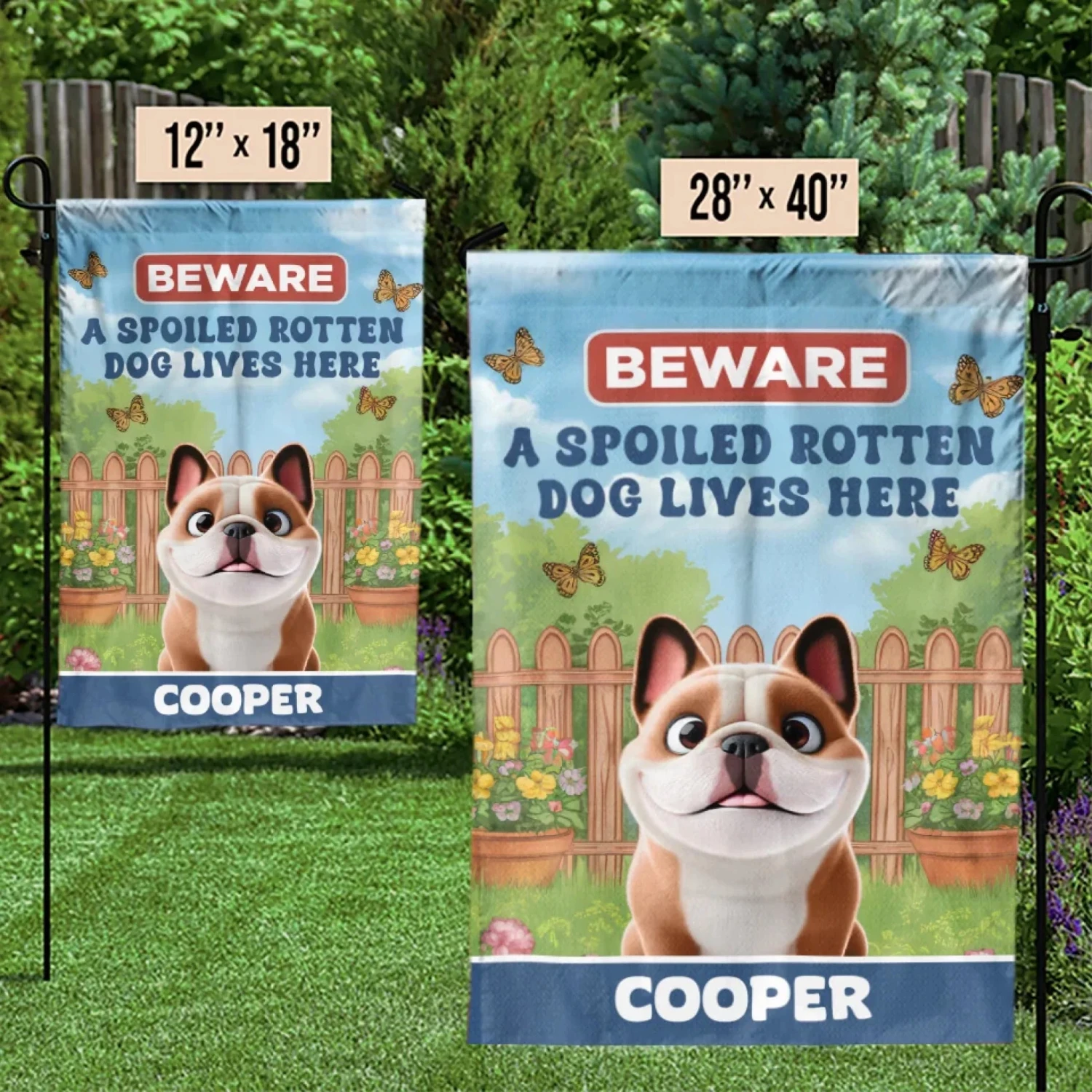 Growing Memories, One Wag And Bloom At A Time - Dog Personalized Custom Flag - Gift For Pet Owners, Pet Lovers 3 Growing Memories, One Wag And Bloom At A Time - Dog Personalized Custom Flag - Gift For Pet Owners, Pet Lovers - Image 3