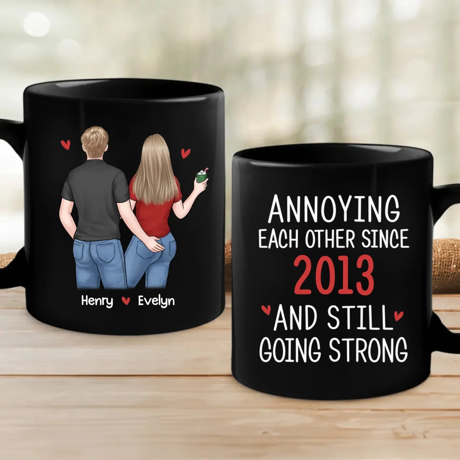 My Ride Or Die - Couple Personalized Custom Accent Mug - Gift For Husband Wife, Anniversary 6 My Ride Or Die - Couple Personalized Custom Accent Mug - Gift For Husband Wife, Anniversary - Image 6