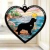 A Dog’s Love, An Everlasting Memory - Memorial Personalized Window Hanging Suncatcher Ornament - Sympathy Gift For Pet Owners, Pet Lovers