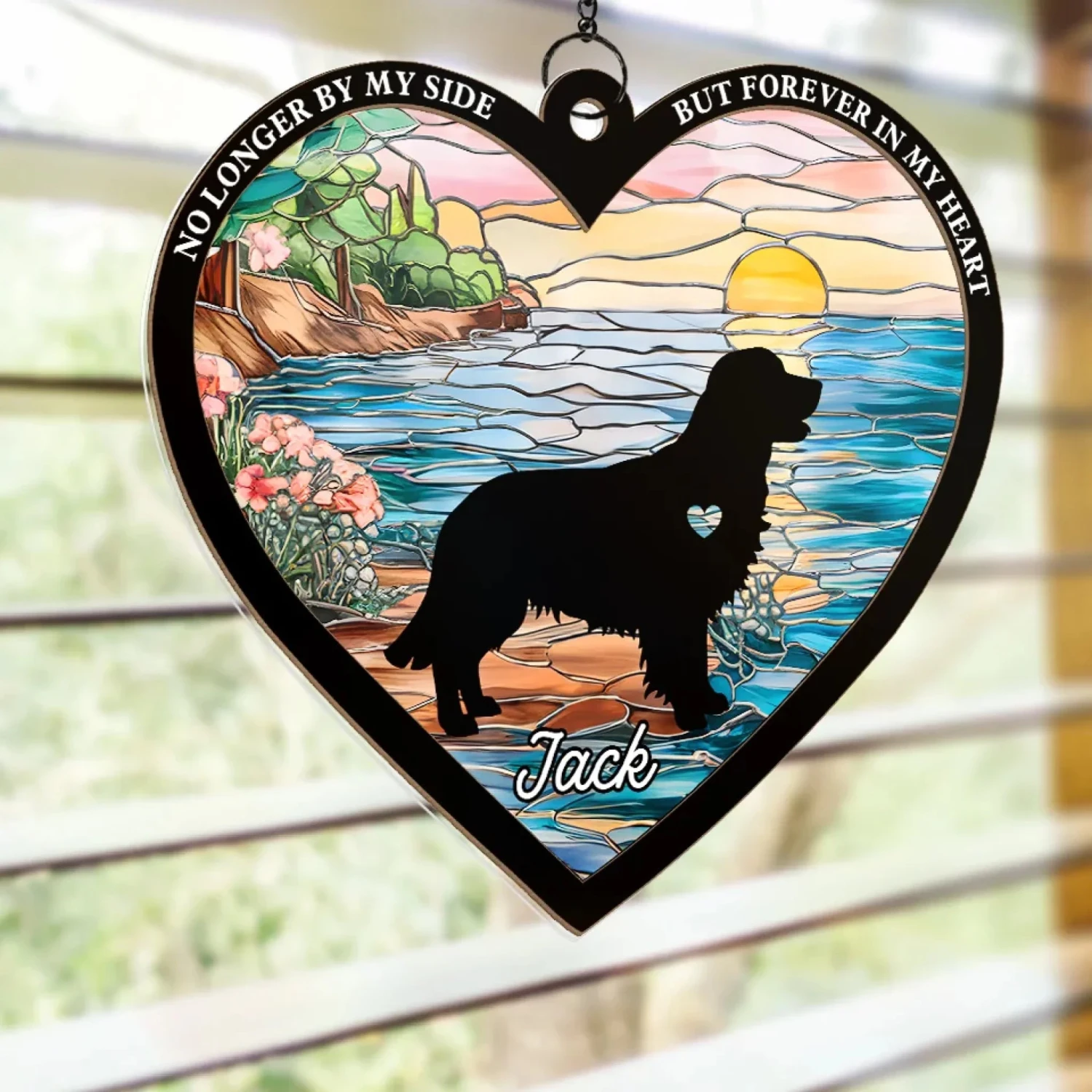 A Dog’s Love, An Everlasting Memory - Memorial Personalized Window Hanging Suncatcher Ornament - Sympathy Gift For Pet Owners, Pet Lovers 4 A Dog’s Love, An Everlasting Memory - Memorial Personalized Window Hanging Suncatcher Ornament - Sympathy Gift For Pet Owners, Pet Lovers - Image 4