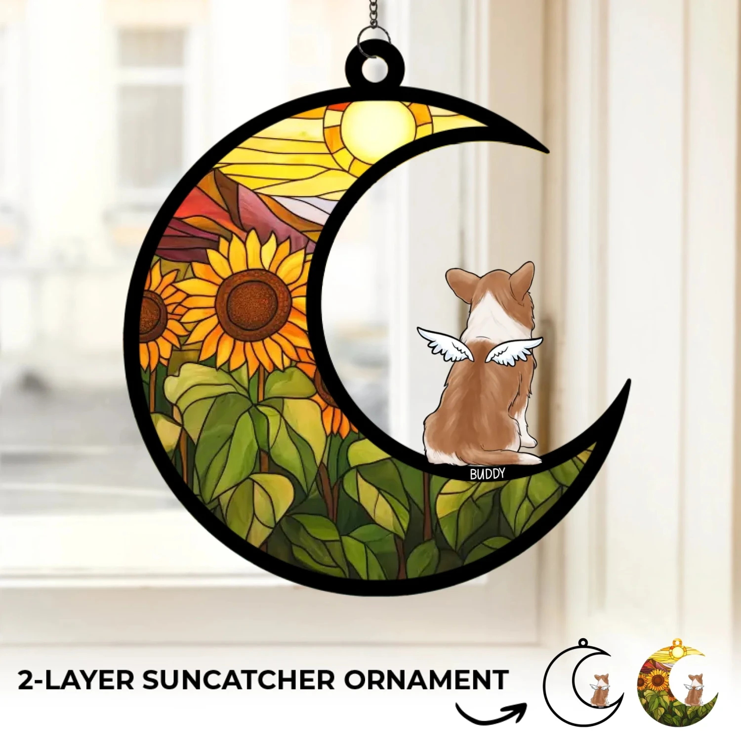 Every Woof, Wag, And Purr Will Be Missed - Memorial Personalized Window Hanging Suncatcher Ornament - Sympathy Gift For Pet Owners, Pet Lovers 2 Every Woof, Wag, And Purr Will Be Missed - Memorial Personalized Window Hanging Suncatcher Ornament - Sympathy Gift For Pet Owners, Pet Lovers - Image 2