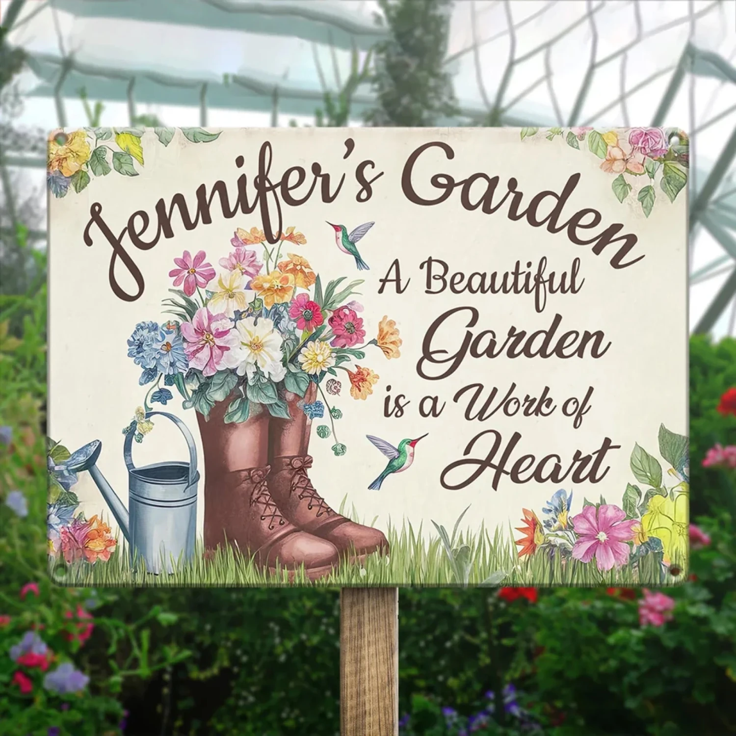 Plant With Full Of Love - Family Personalized Custom Home Decor Metal Sign - Gift For Yourself, Best Friends, Siblings, Family Members 4 Plant With Full Of Love - Family Personalized Custom Home Decor Metal Sign - Gift For Yourself, Best Friends, Siblings, Family Members - Image 4