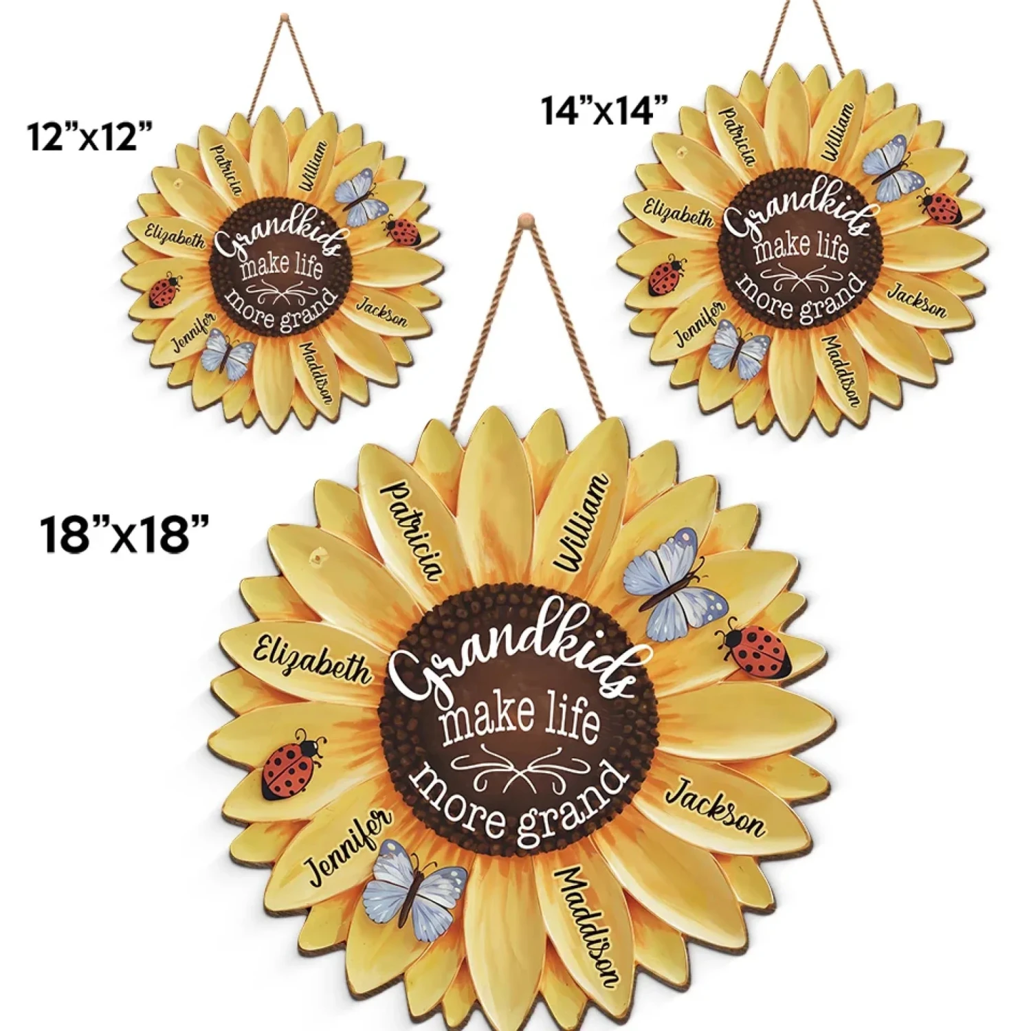 Grandkids Keep The Heart Young - Family Personalized Custom Shaped Home Decor Wood Sign - House Warming Gift For Mom, Grandma 5 Grandkids Keep The Heart Young - Family Personalized Custom Shaped Home Decor Wood Sign - House Warming Gift For Mom, Grandma - Image 5