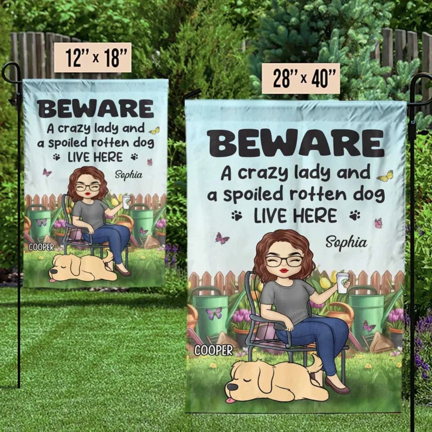Wherever My Dog Goes, The Garden Feels More Alive - Dog Personalized Custom Flag - Gift For Pet Owners, Pet Lovers 3 Wherever My Dog Goes, The Garden Feels More Alive - Dog Personalized Custom Flag - Gift For Pet Owners, Pet Lovers - Image 3