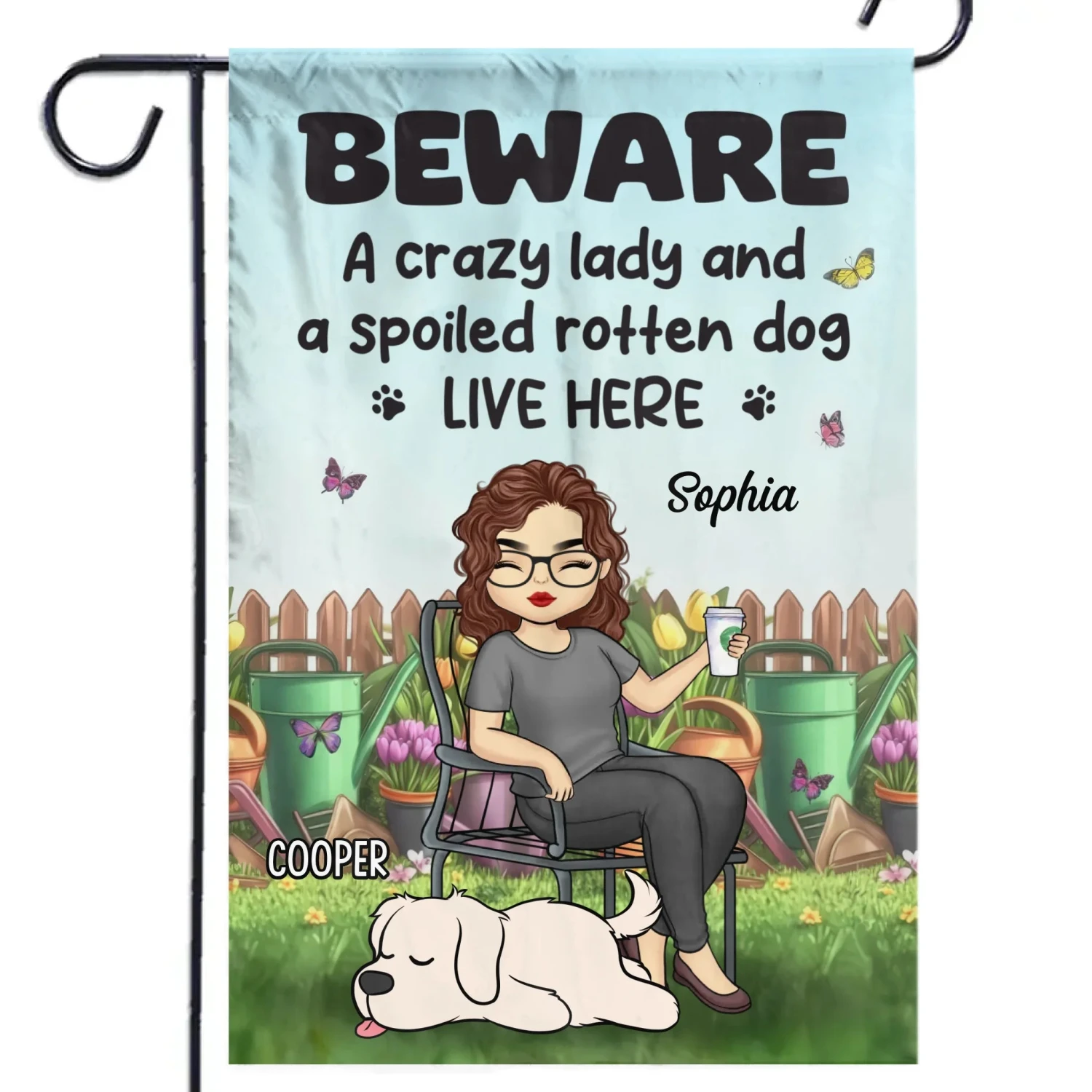 Wherever My Dog Goes, The Garden Feels More Alive - Dog Personalized Custom Flag - Gift For Pet Owners, Pet Lovers 2 Wherever My Dog Goes, The Garden Feels More Alive - Dog Personalized Custom Flag - Gift For Pet Owners, Pet Lovers - Image 2