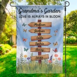 They Bring Joy We Never Knew We Needed - Family Personalized Custom Flag - Gift For Mom, Grandma