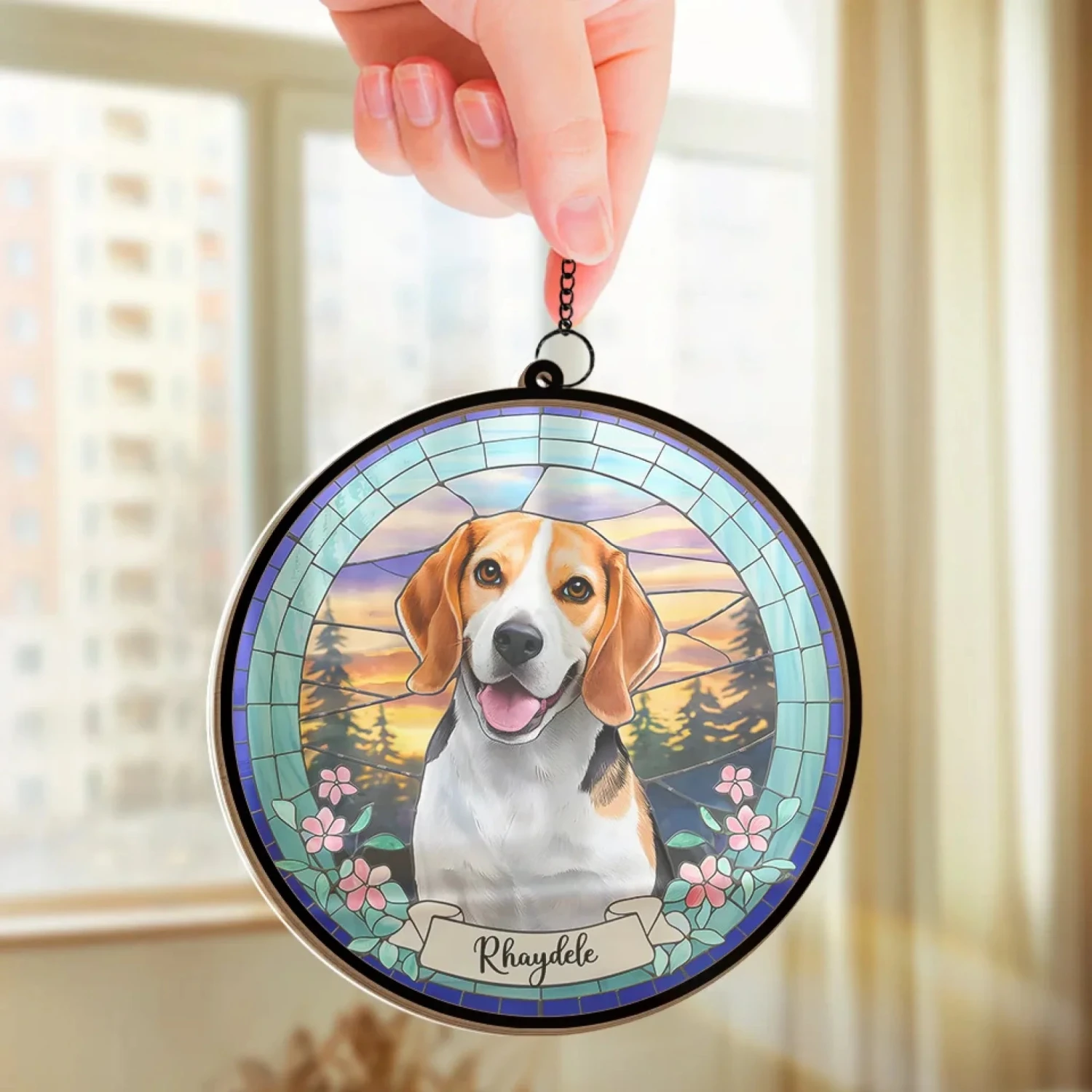 Custom Photo My Life Is Richer Because You - Memorial Personalized Window Hanging Suncatcher Ornament - Sympathy Gift For Pet Owners, Pet Lovers 3 Custom Photo My Life Is Richer Because You - Memorial Personalized Window Hanging Suncatcher Ornament - Sympathy Gift For Pet Owners, Pet Lovers - Image 3
