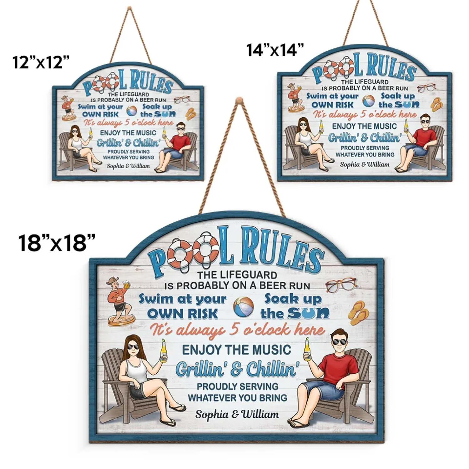 Our Love Is As Deep As This Pool - Couple Personalized Custom Home Decor Wood Sign - Gift For Husband Wife, Anniversary 5 Our Love Is As Deep As This Pool - Couple Personalized Custom Home Decor Wood Sign - Gift For Husband Wife, Anniversary - Image 5